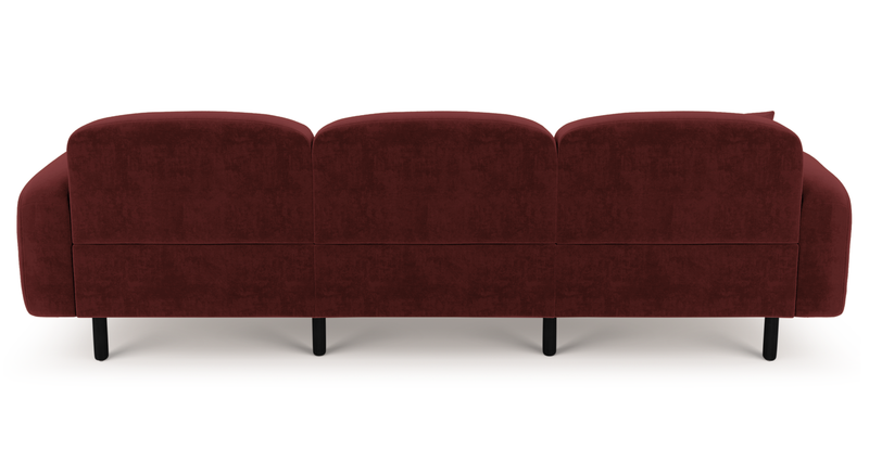 Brood 4-Sitzer Sofa Holzbein - Samt
