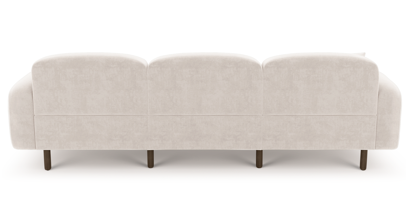 Brood 4-Sitzer Sofa Holzbein - Samt