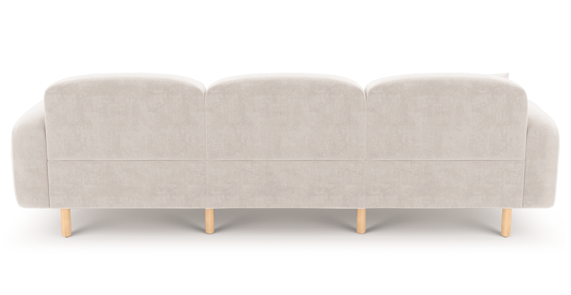 Brood 4-Sitzer Sofa Holzbein - Samt