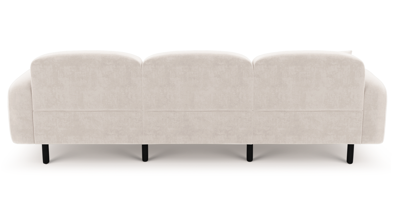 Brood 4-Sitzer Sofa Holzbein - Samt