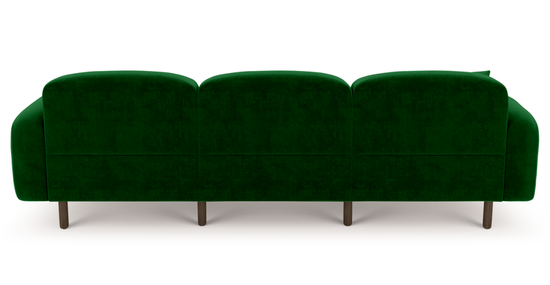 Brood 4-Sitzer Sofa Holzbein - Samt