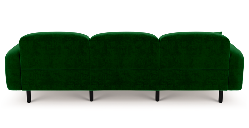 Brood 4-Sitzer Sofa Holzbein - Samt