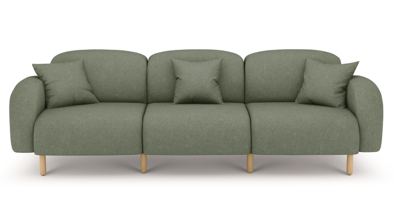 Brood 4-Sitzer Sofa Holzbein - Performance-Stoff