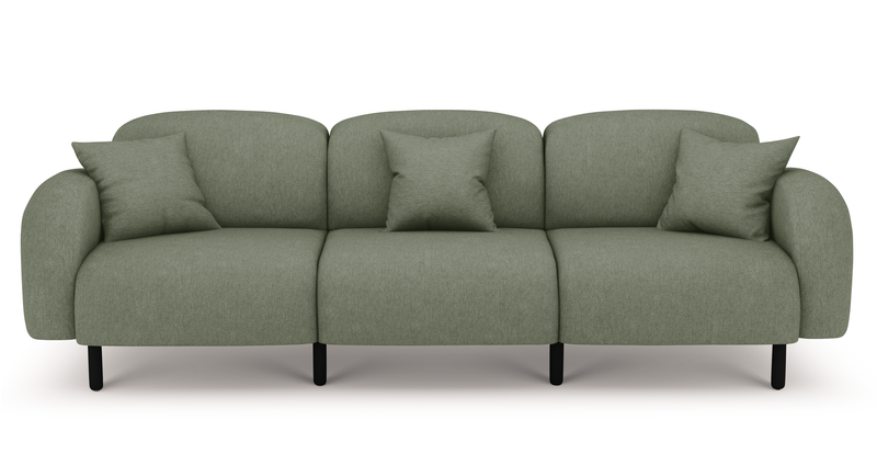 Brood 4-Sitzer Sofa Holzbein - Performance-Stoff