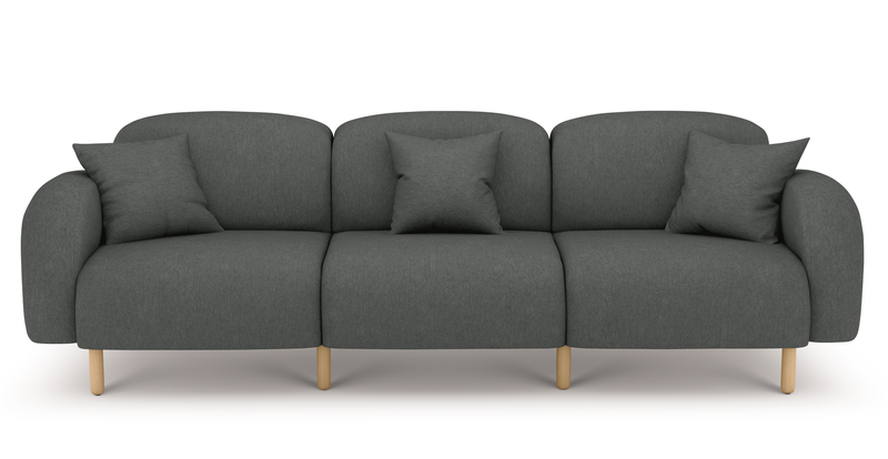 Brood 4-Sitzer Sofa Holzbein - Performance-Stoff