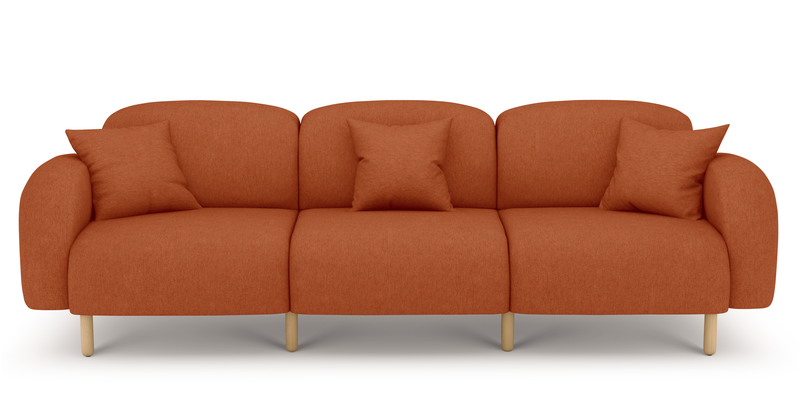 Brood 4-Sitzer Sofa Holzbein - Performance-Stoff