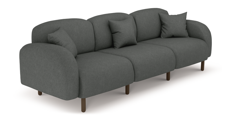 Brood 4-Sitzer Sofa Holzbein - Performance-Stoff