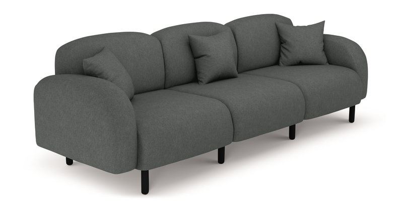 Brood 4-Sitzer Sofa Holzbein - Performance-Stoff