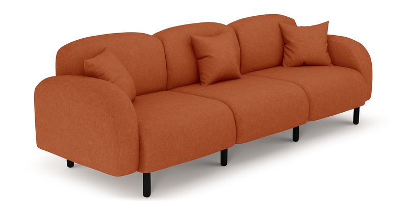 Brood 4-Sitzer Sofa Holzbein - Performance-Stoff