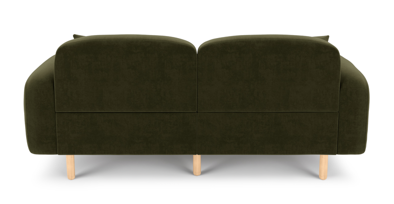 Brood 2-Sitzer Sofa Holzbein - Samt