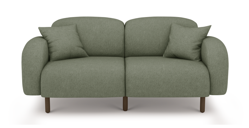 Brood 2-Sitzer Sofa Holzbein - Performance-Stoff