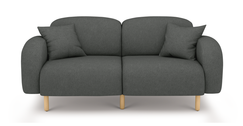 Brood 2-Sitzer Sofa Holzbein - Performance-Stoff