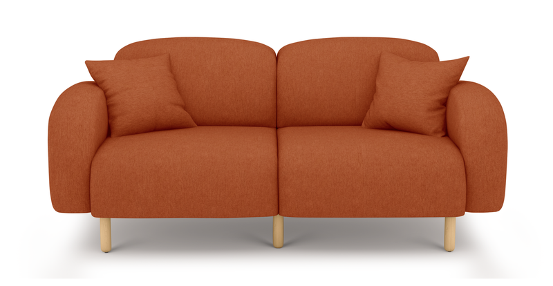Brood 2-Sitzer Sofa Holzbein - Performance-Stoff