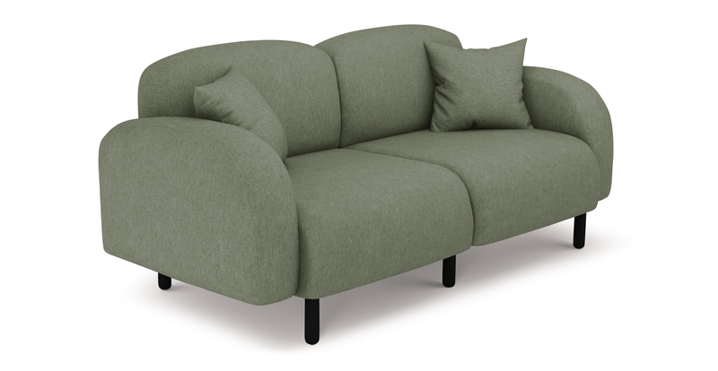 Brood 2-Sitzer Sofa Holzbein - Performance-Stoff