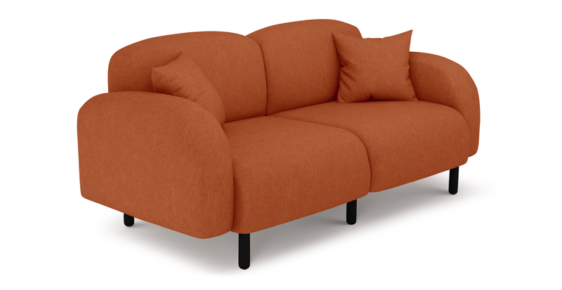 Brood 2-Sitzer Sofa Holzbein - Performance-Stoff
