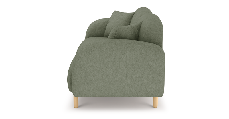 Brood 2-Sitzer Sofa Holzbein - Performance-Stoff