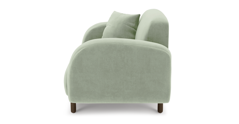 Brood Sessel Holzbein - Samt