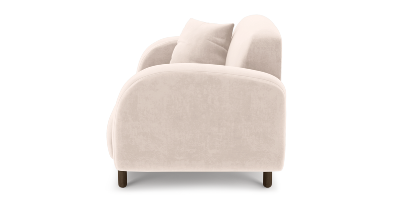 Brood Sessel Holzbein - Samt