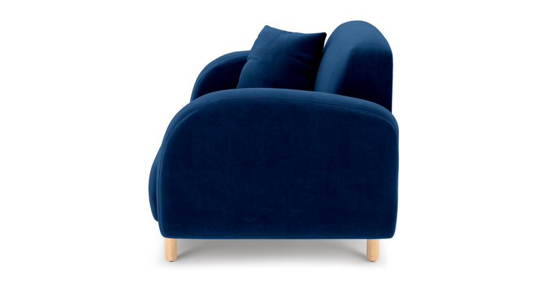 Brood Sessel Holzbein - Samt