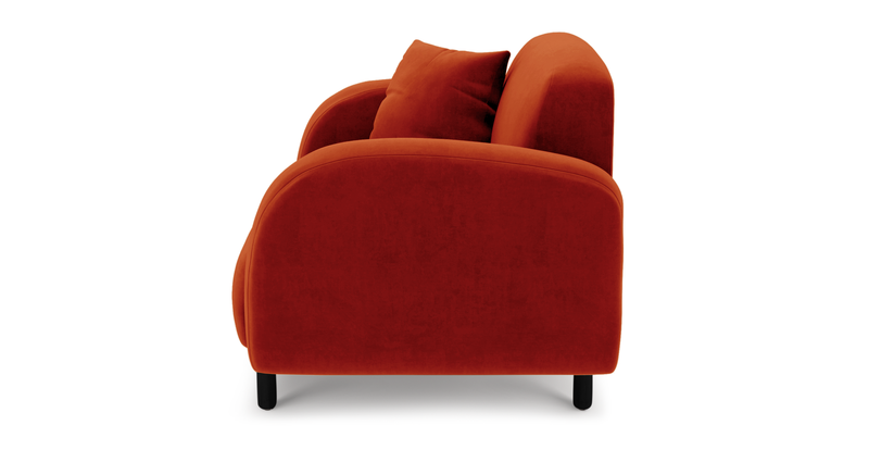 Brood Sessel Holzbein - Samt