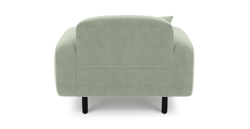 Brood Sessel Holzbein - Samt