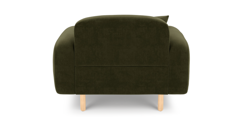 Brood Sessel Holzbein - Samt