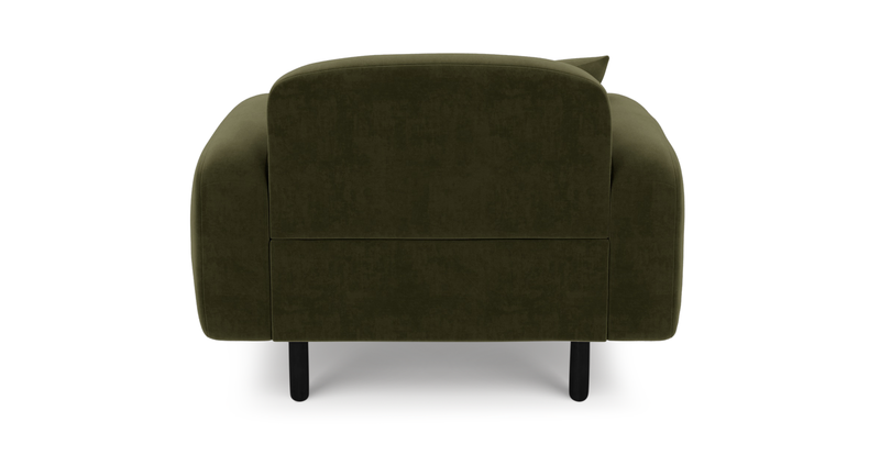 Brood Sessel Holzbein - Samt