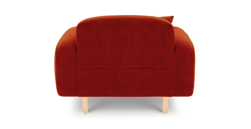 Brood Sessel Holzbein - Samt