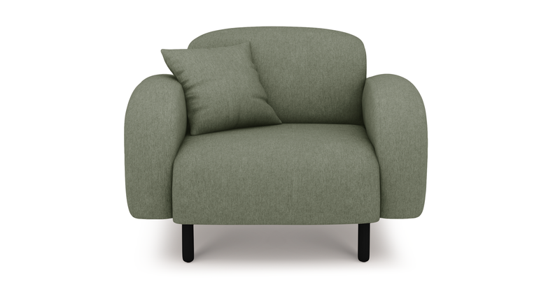 Brood Sessel Holzbein - Performance-Stoff