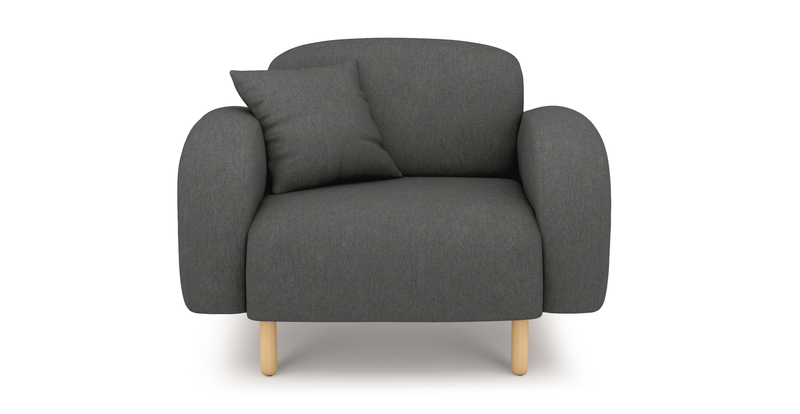 Brood Sessel Holzbein - Performance-Stoff