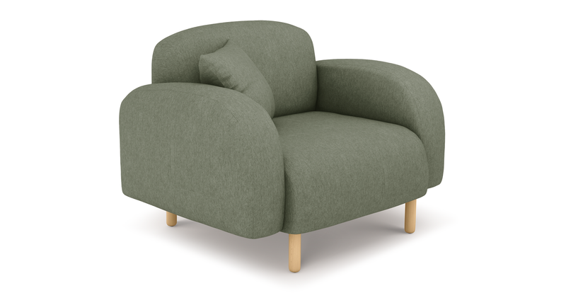 Brood Sessel Holzbein - Performance-Stoff
