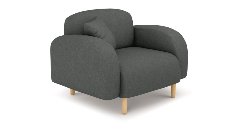 Brood Sessel Holzbein - Performance-Stoff