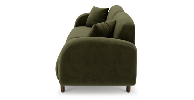 Brood 3-Sitzer Sofa Holzbein - Samt
