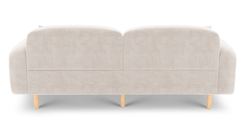 Brood 3-Sitzer Sofa Holzbein - Samt