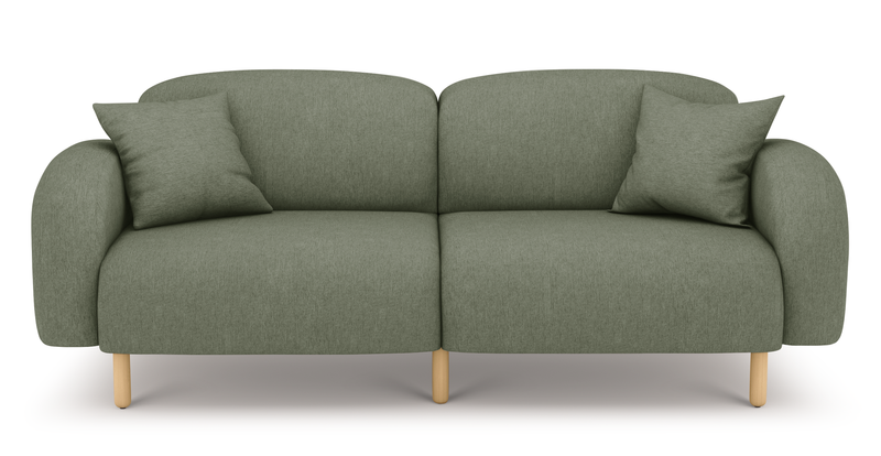 Brood 3-Sitzer Sofa Holzbein - Performance-Stoff