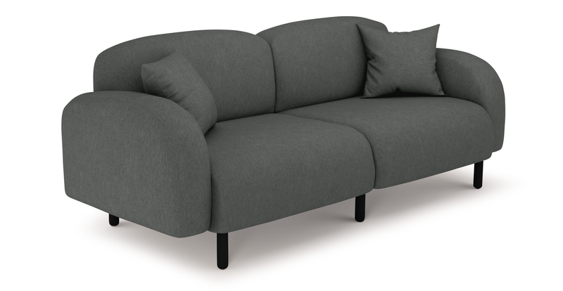 Brood 3-Sitzer Sofa Holzbein - Performance-Stoff