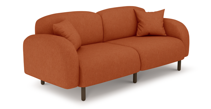 Brood 3-Sitzer Sofa Holzbein - Performance-Stoff