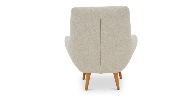 Modsy Accent chair wooden leg - bouclé