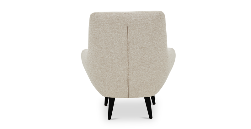 Modsy Accent chair wooden leg - bouclé