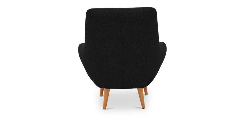 Modsy Accent chair wooden leg - bouclé