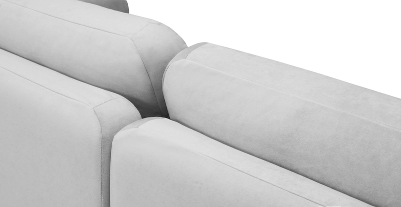 Carle 3-seater without armrests - velvet