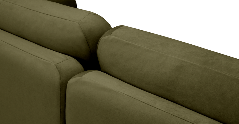 Carle 3-seater without armrests - velvet