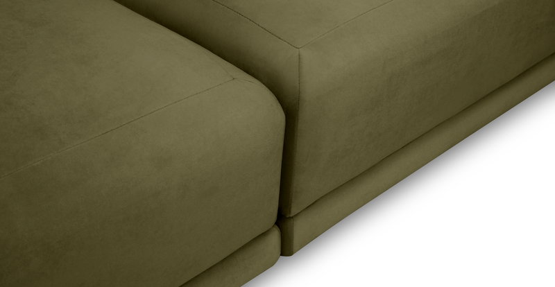 Carle Mega Sofa Ohne Arm und Hocker - Samt