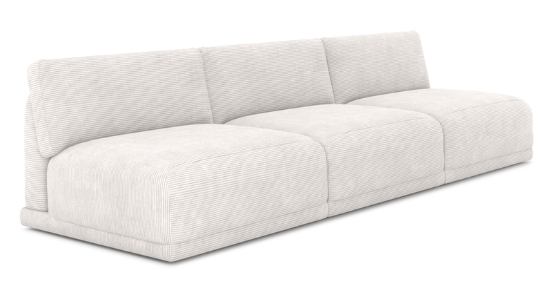 Carle Mega Sofa Ohne Arm - Cord Velours