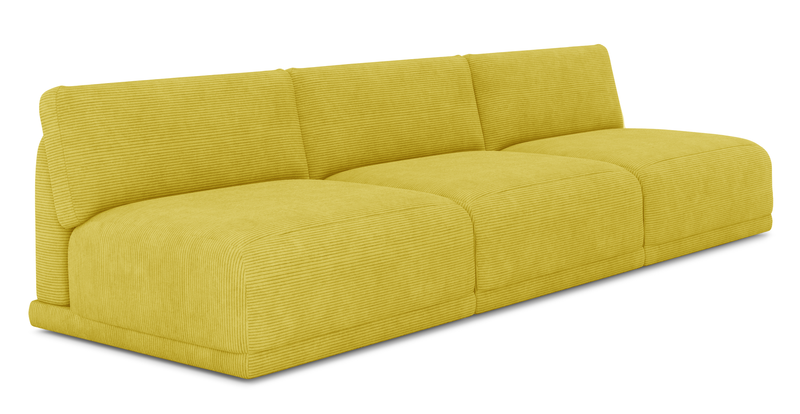 Carle Mega Sofa Ohne Arm - Cord Velours