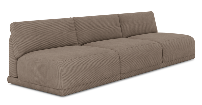 Carle Mega Sofa Ohne Arm - Cord Velours