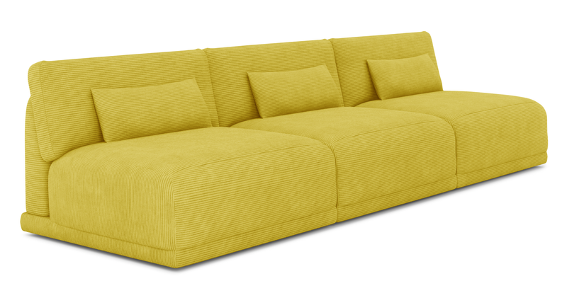 Carle Mega Sofa Ohne Arm - Cord Velours