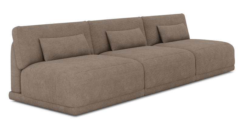 Carle Mega Sofa Ohne Arm - Cord Velours