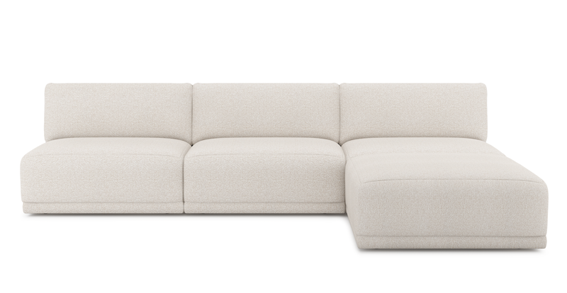 Carle Mega Sofa without arm and Ottoman - Bouclé