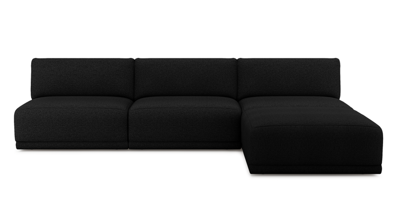 Carle Mega Sofa without arm and Ottoman - Bouclé